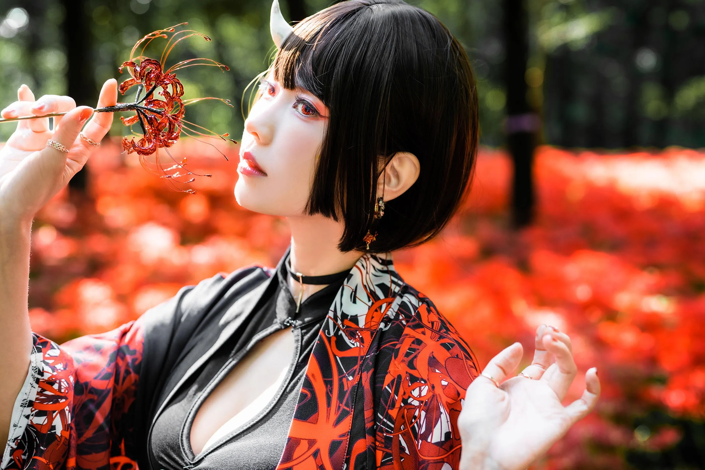 ElyEE子 – NO.129 23年10月订阅-C-Red Higanbana 殷紅彼岸 [36P]插图6
